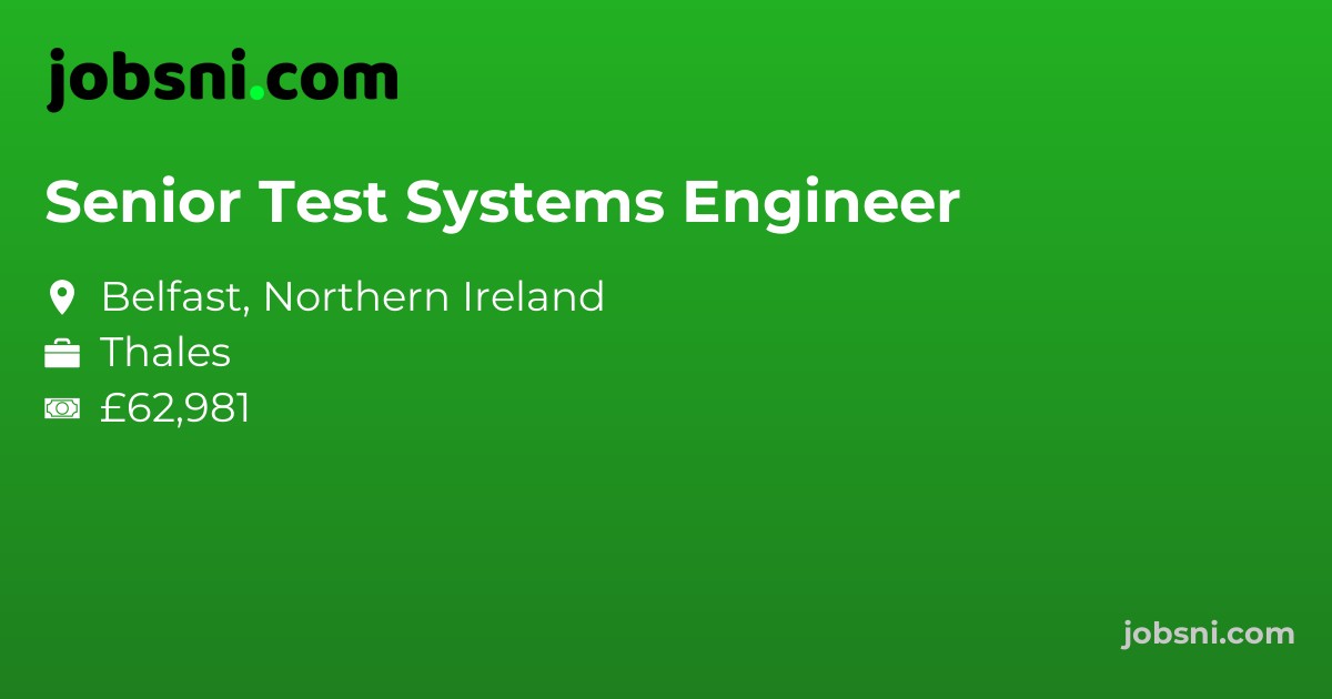 Senior Test Systems Engineer