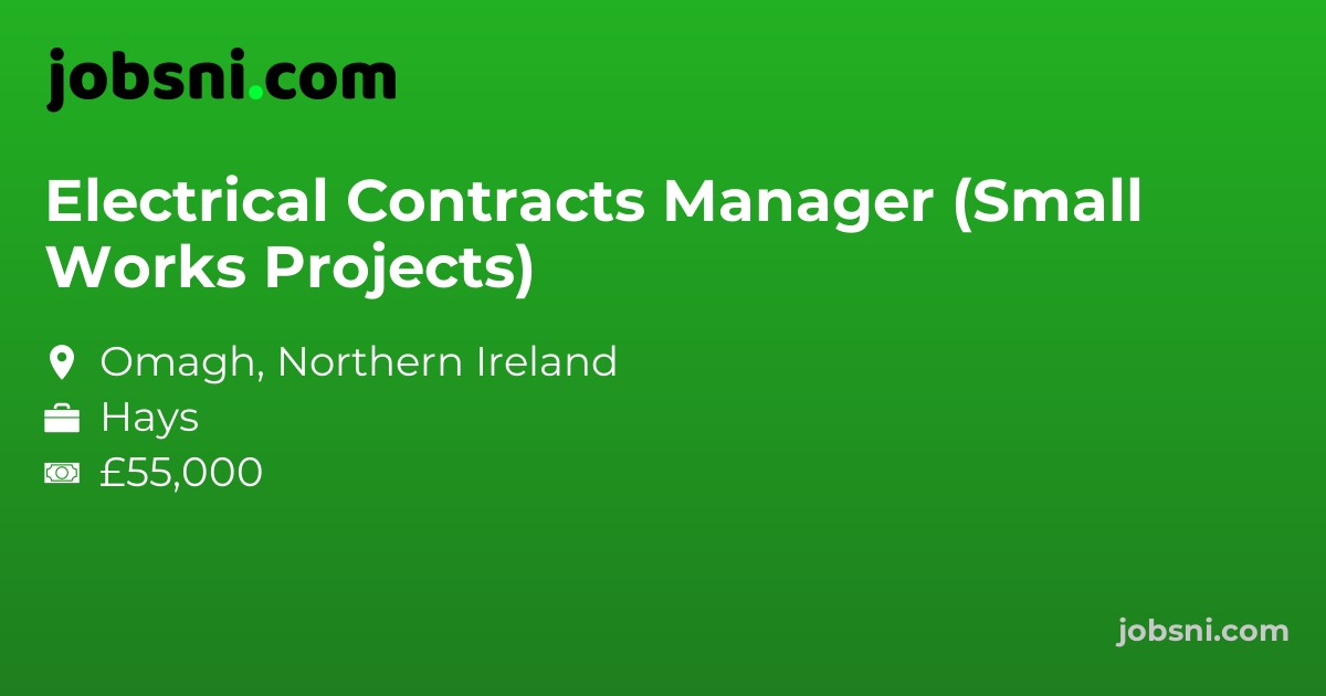 Electrical Contracts Manager (Small Works Projects)