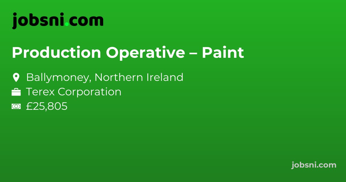Production Operative – Paint
