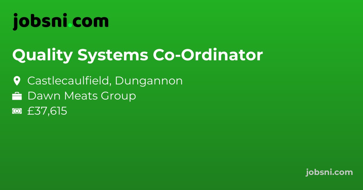 Quality Systems Co-Ordinator