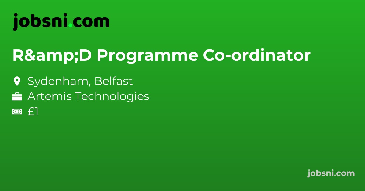 R&D Programme Co-ordinator