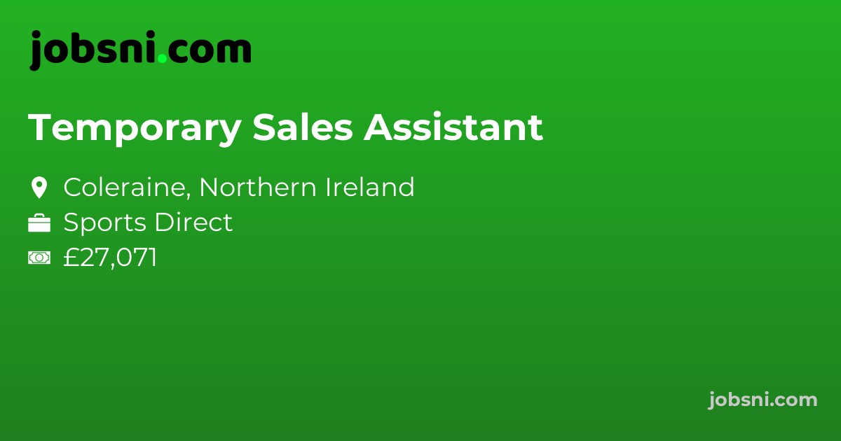 Temporary Sales Assistant