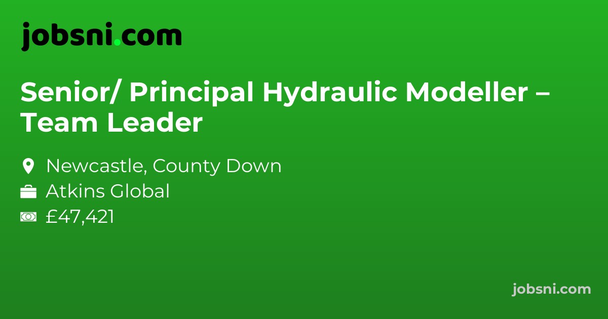 Senior/ Principal Hydraulic Modeller – Team Leader
