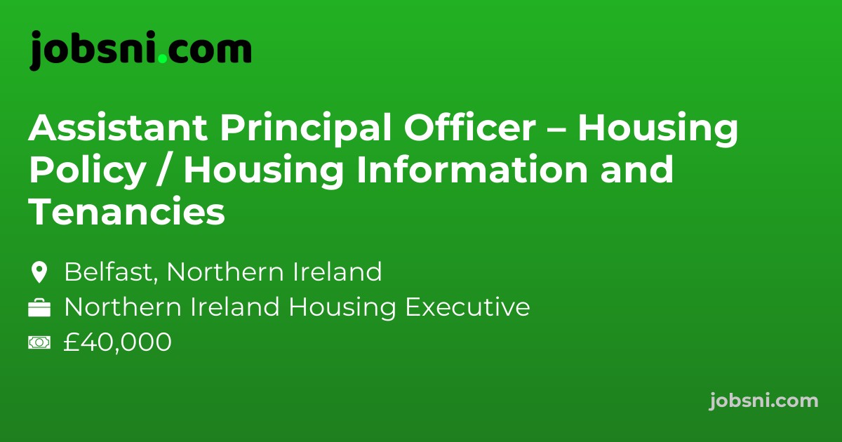 Assistant Principal Officer – Housing Policy / Housing Information and Tenancies