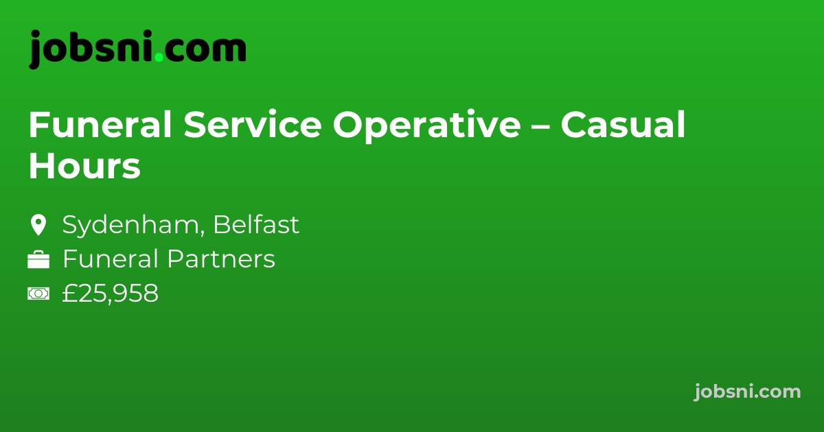 Funeral Service Operative – Casual Hours
