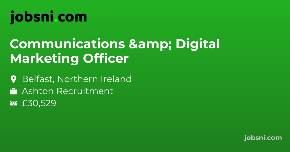 Communications & Digital Marketing Officer