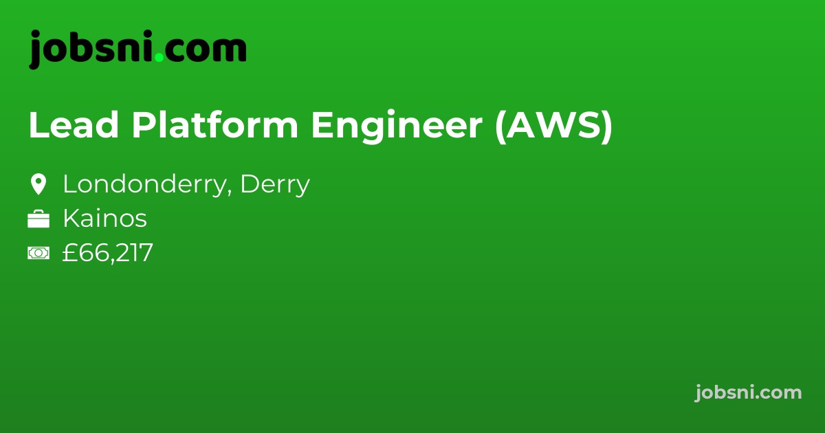 Lead Platform Engineer (AWS)