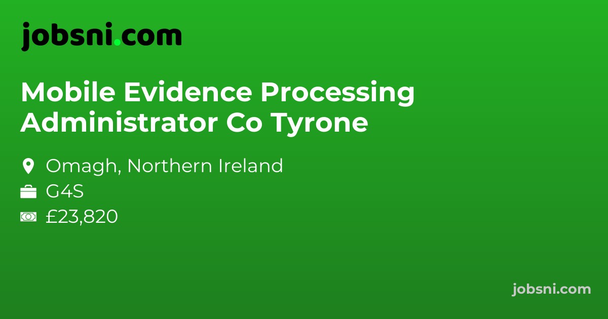 Mobile Evidence Processing Administrator Co Tyrone