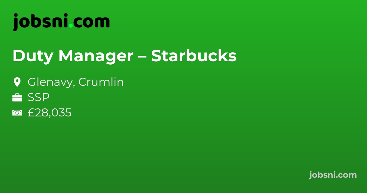 Duty Manager – Starbucks