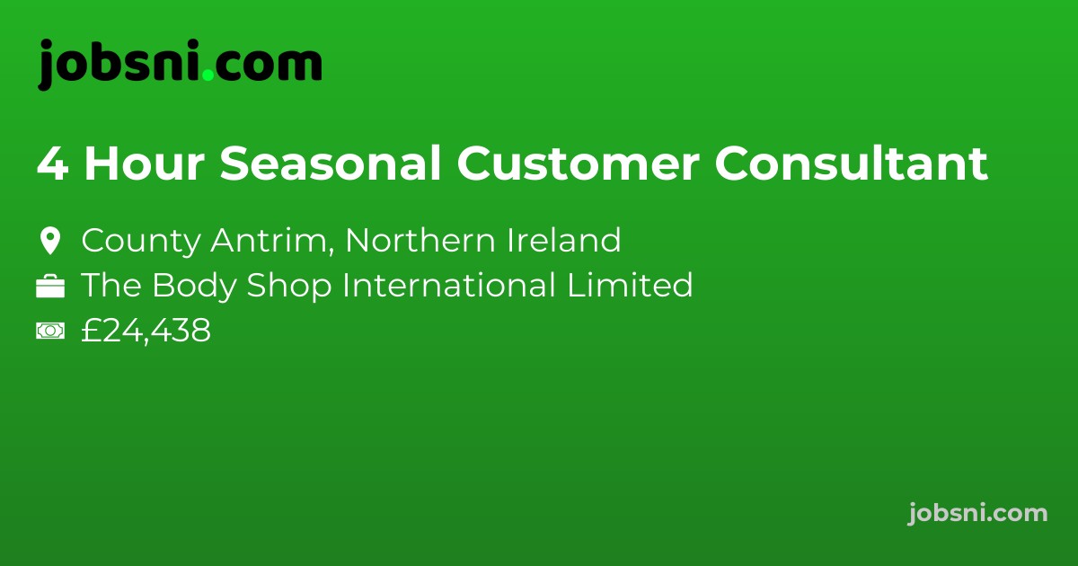 4 Hour Seasonal Customer Consultant