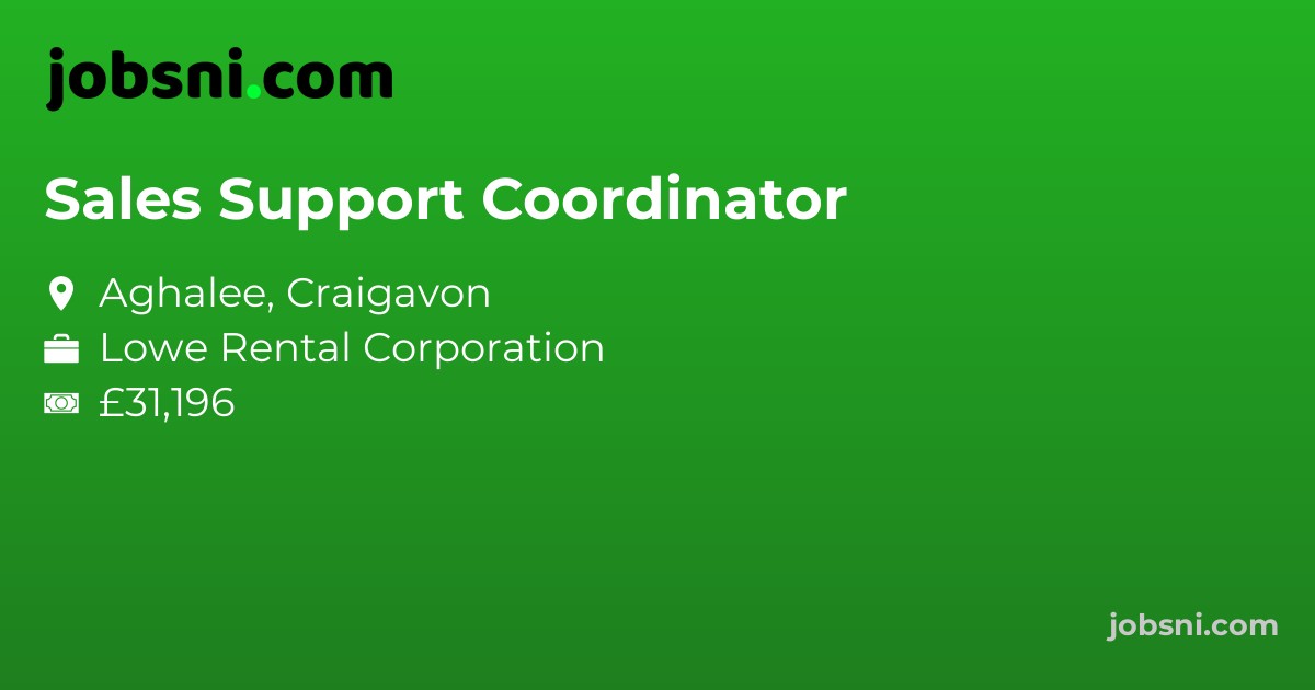 Sales Support Coordinator
