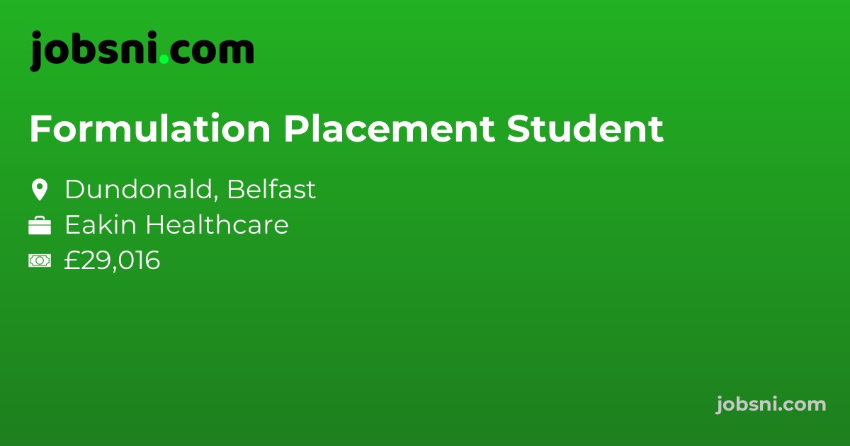 Formulation Placement Student