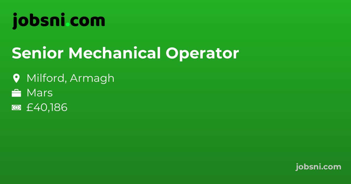 Senior Mechanical Operator