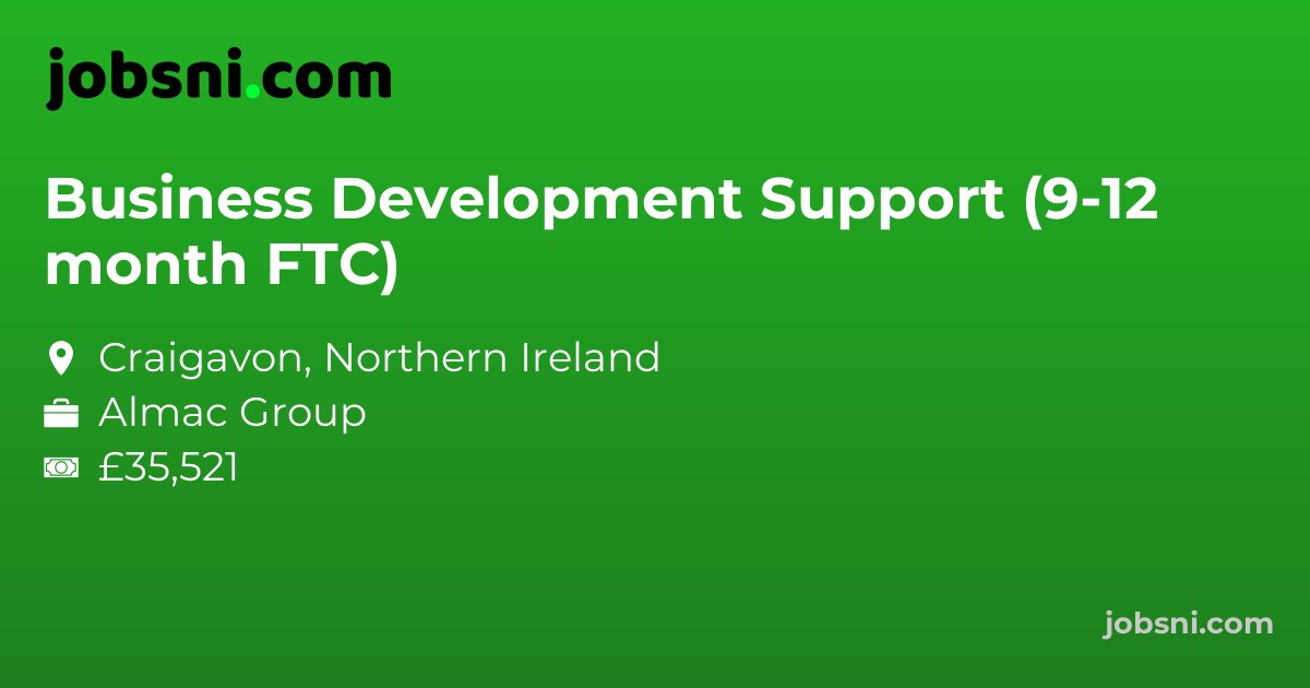 Business Development Support (9-12 month FTC)