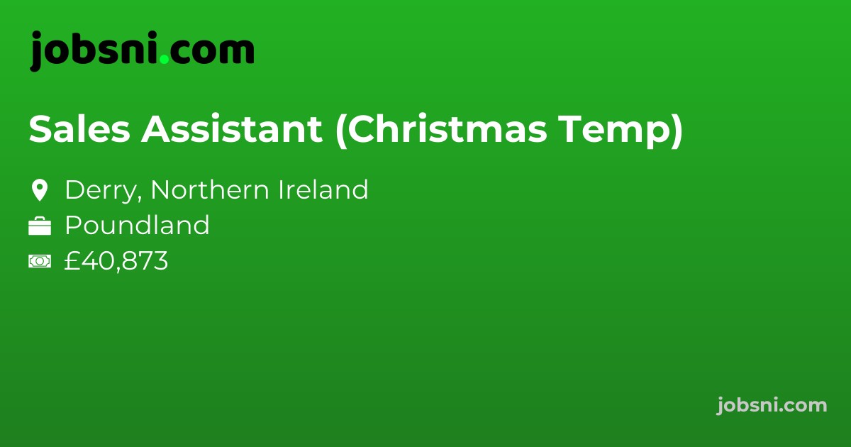 Sales Assistant (Christmas Temp)