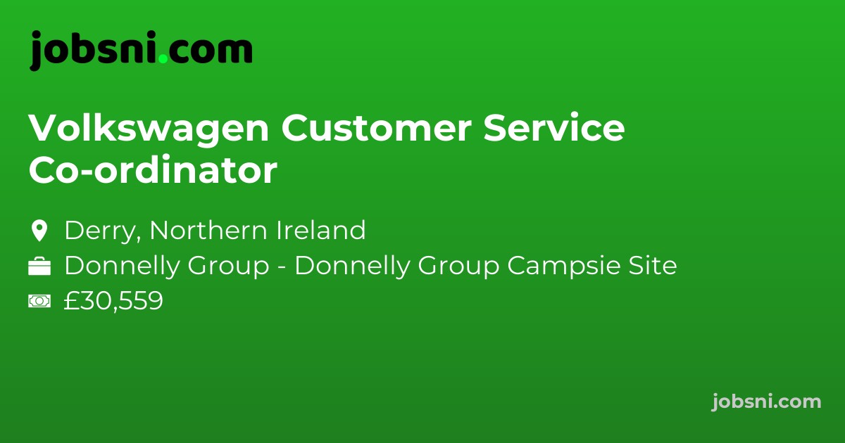 Volkswagen Customer Service Co-ordinator
