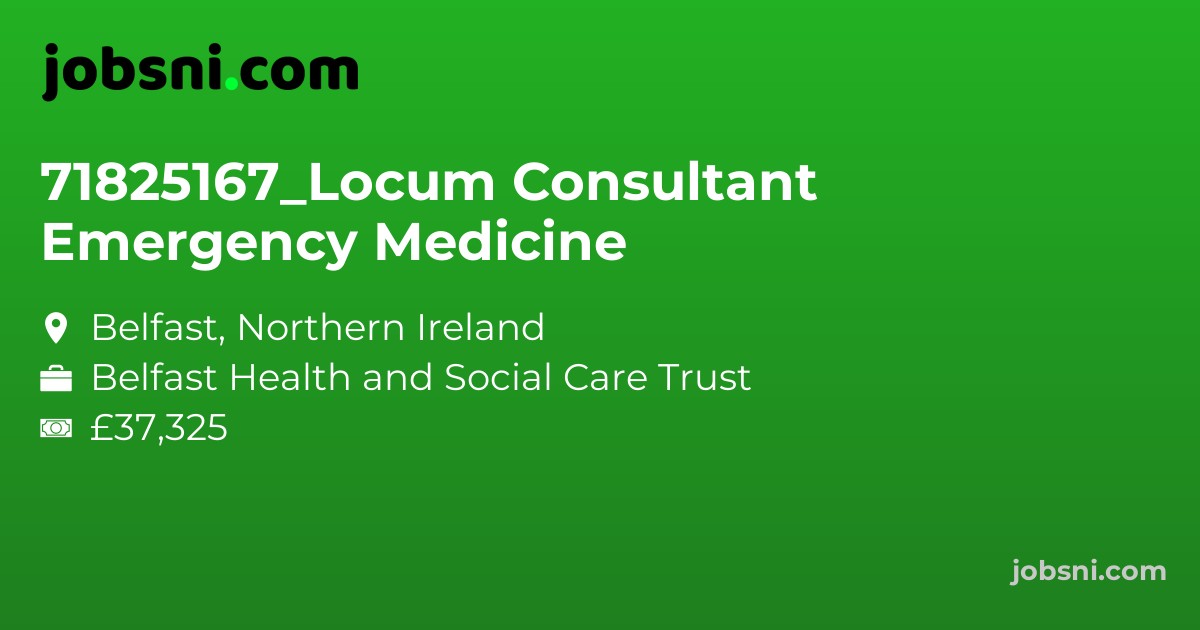 71825167_Locum Consultant Emergency Medicine