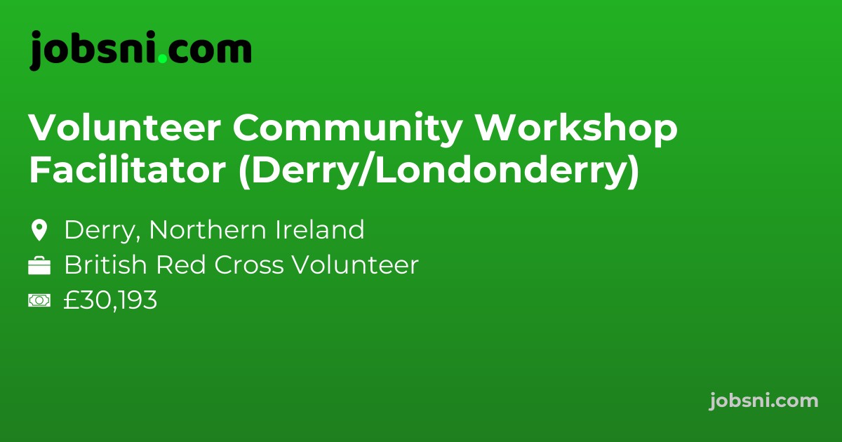 Volunteer Community Workshop Facilitator (Derry/Londonderry)
