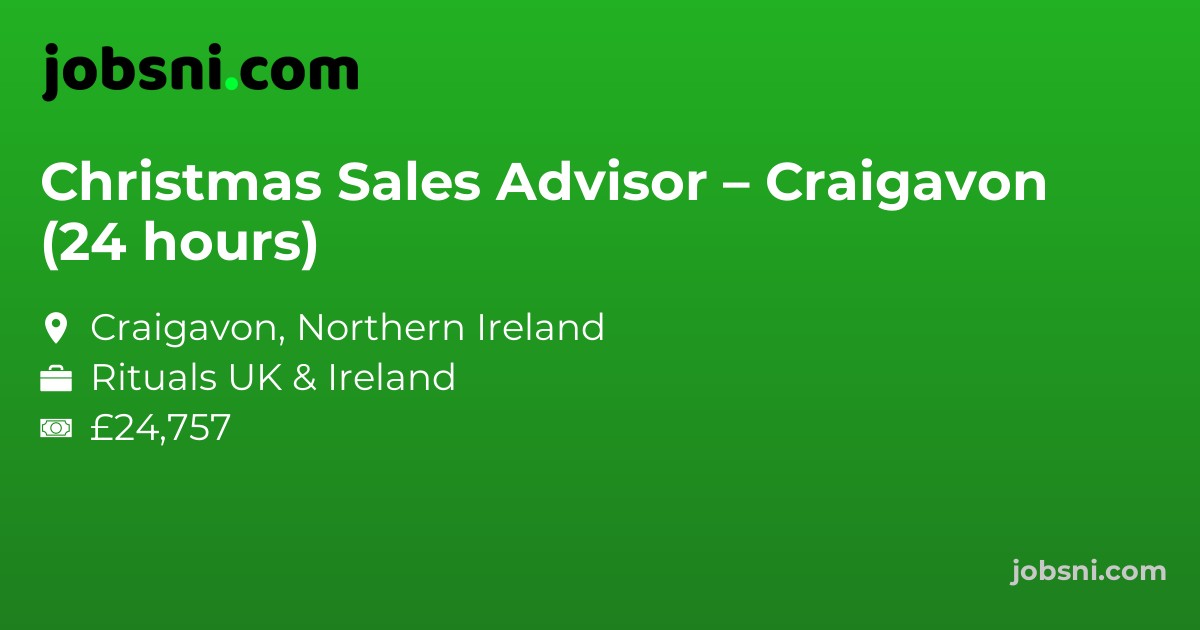 Christmas Sales Advisor – Craigavon (24 hours)