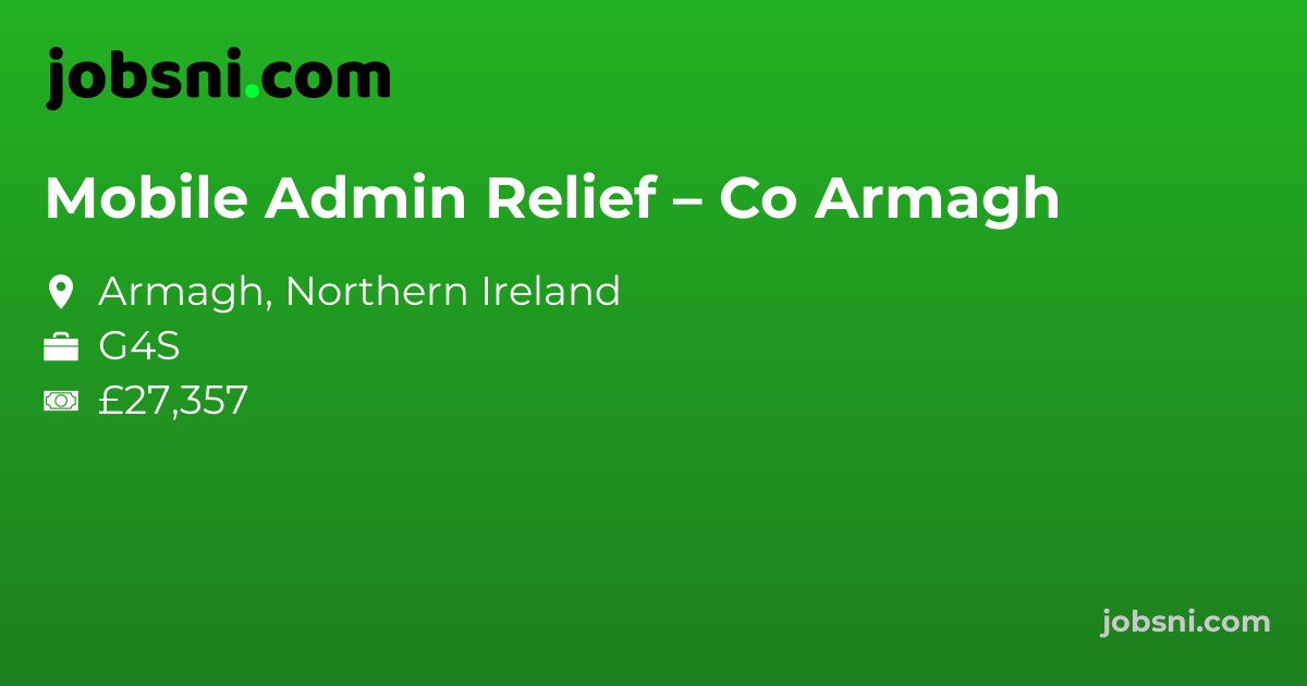 Mobile Admin Relief – Co Armagh