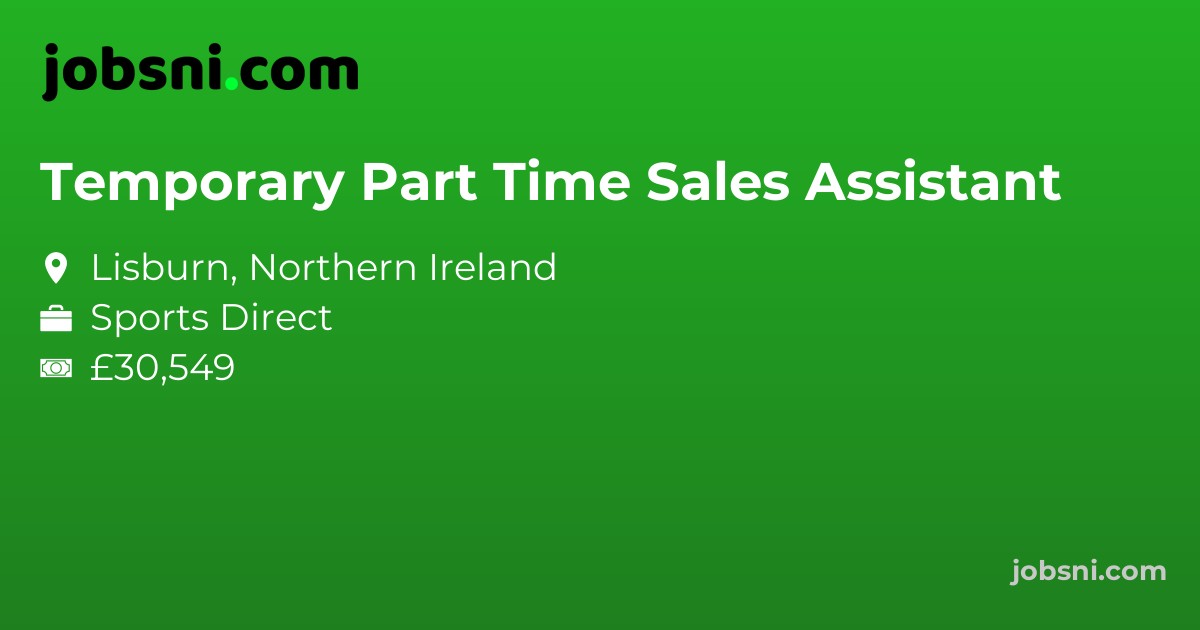 Temporary Part Time Sales Assistant