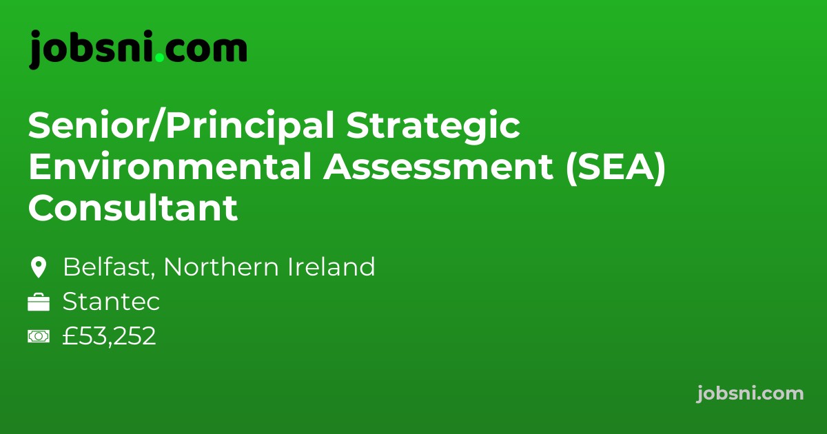 Senior/Principal Strategic Environmental Assessment (SEA) Consultant