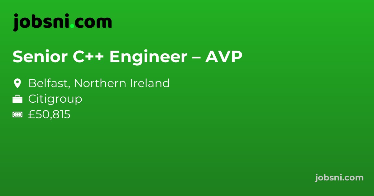 Senior C++ Engineer – AVP