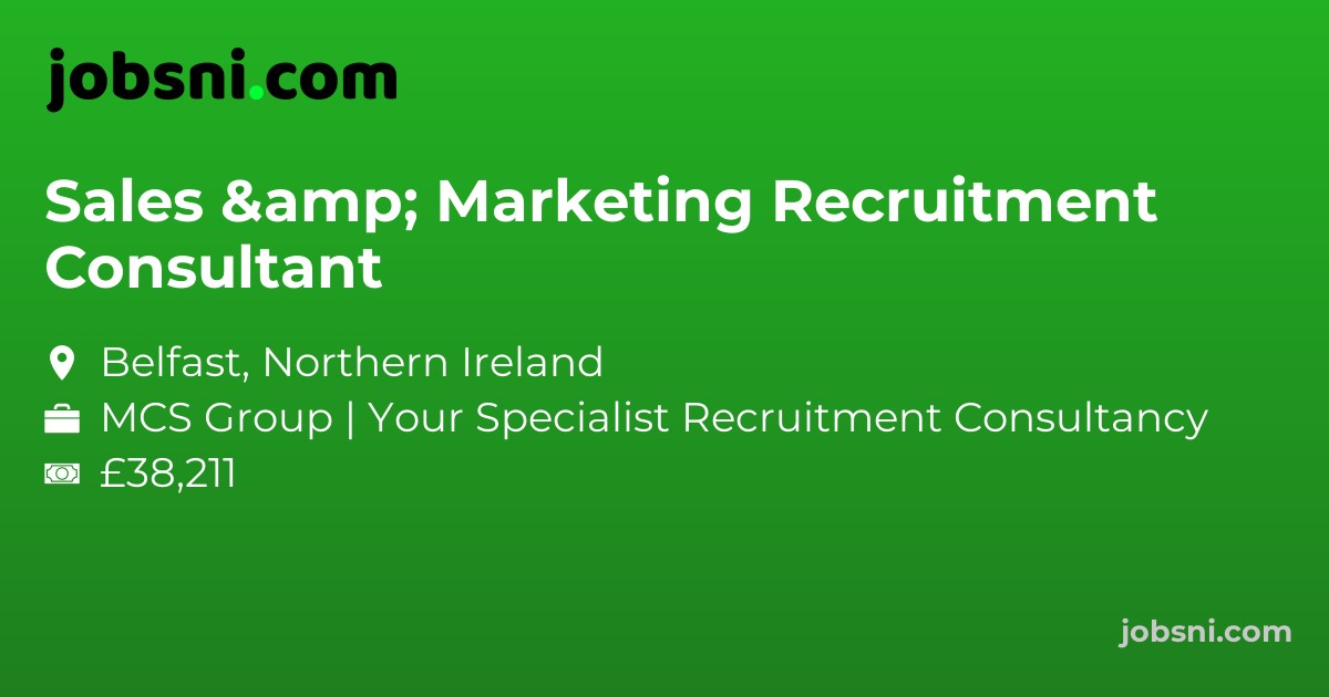 Sales & Marketing Recruitment Consultant