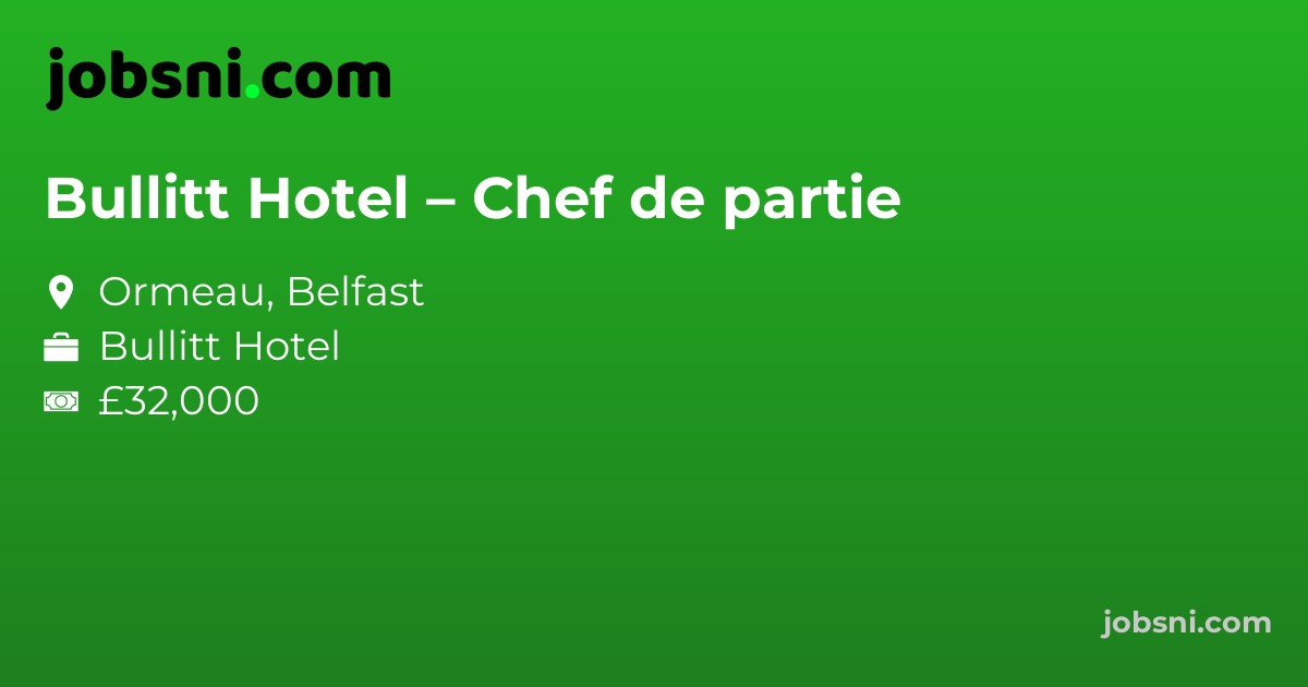 Bullitt Hotel – Chef de partie