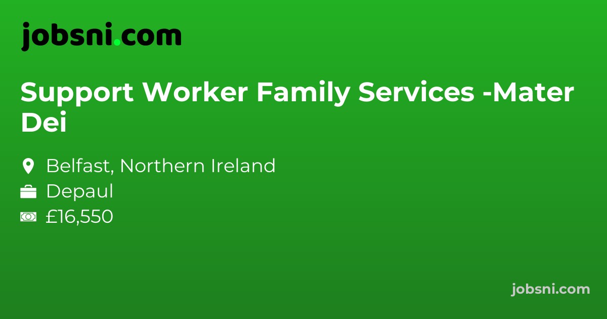 Support Worker Family Services -Mater Dei