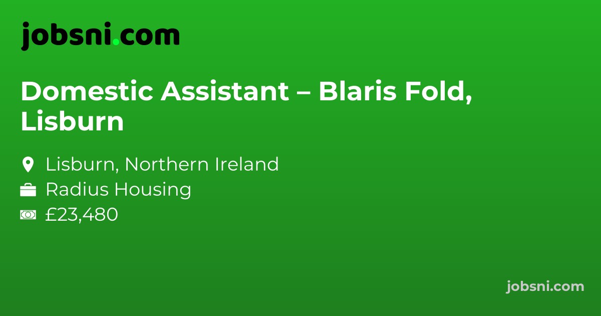 Domestic Assistant – Blaris Fold, Lisburn