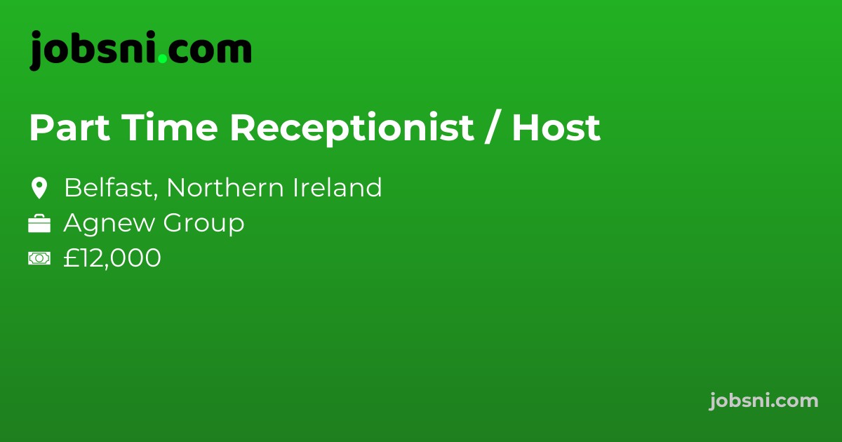 Part Time Receptionist / Host