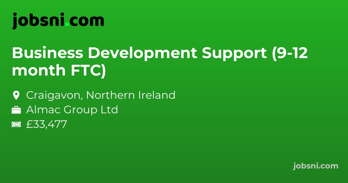 Business Development Support (9-12 month FTC)