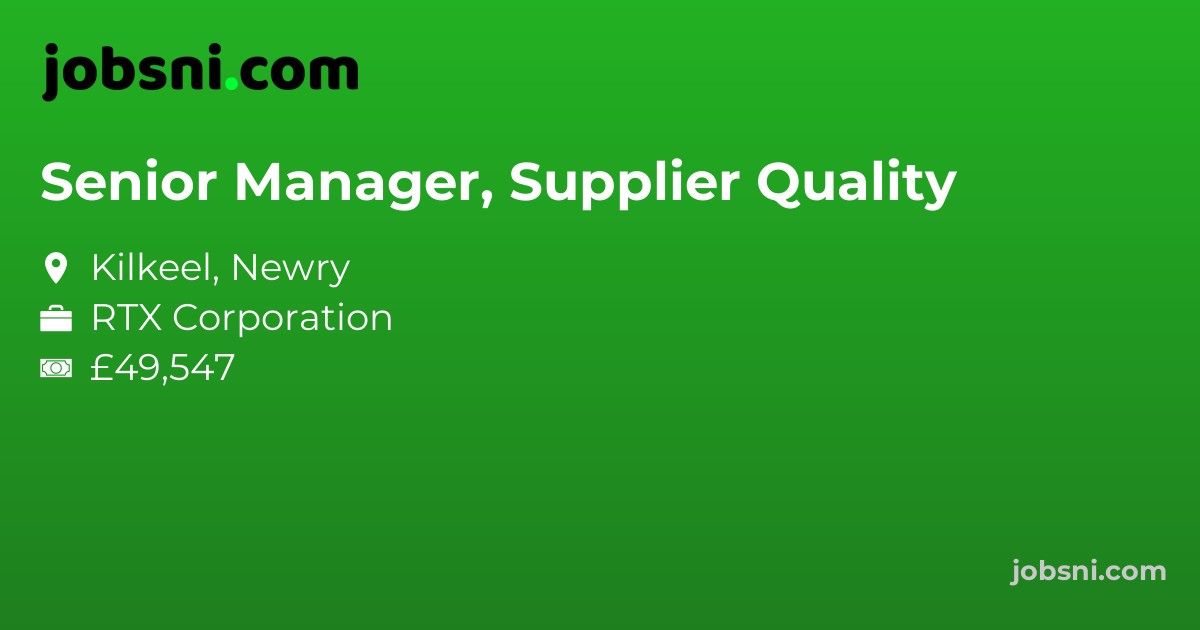 Senior Manager, Supplier Quality