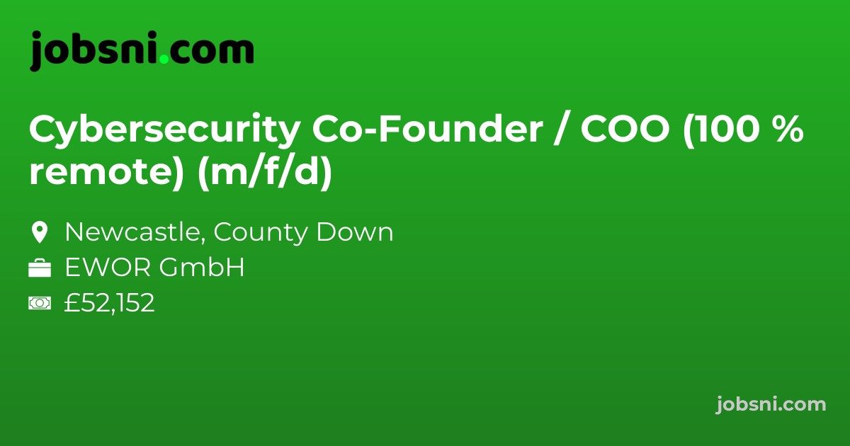 Cybersecurity Co-Founder / COO (100 % remote) (m/f/d)