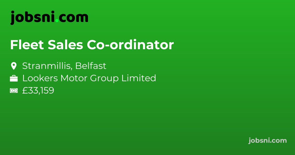Fleet Sales Co-ordinator