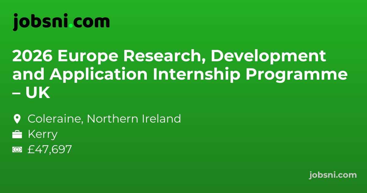 2026 Europe Research, Development and Application Internship Programme – UK
