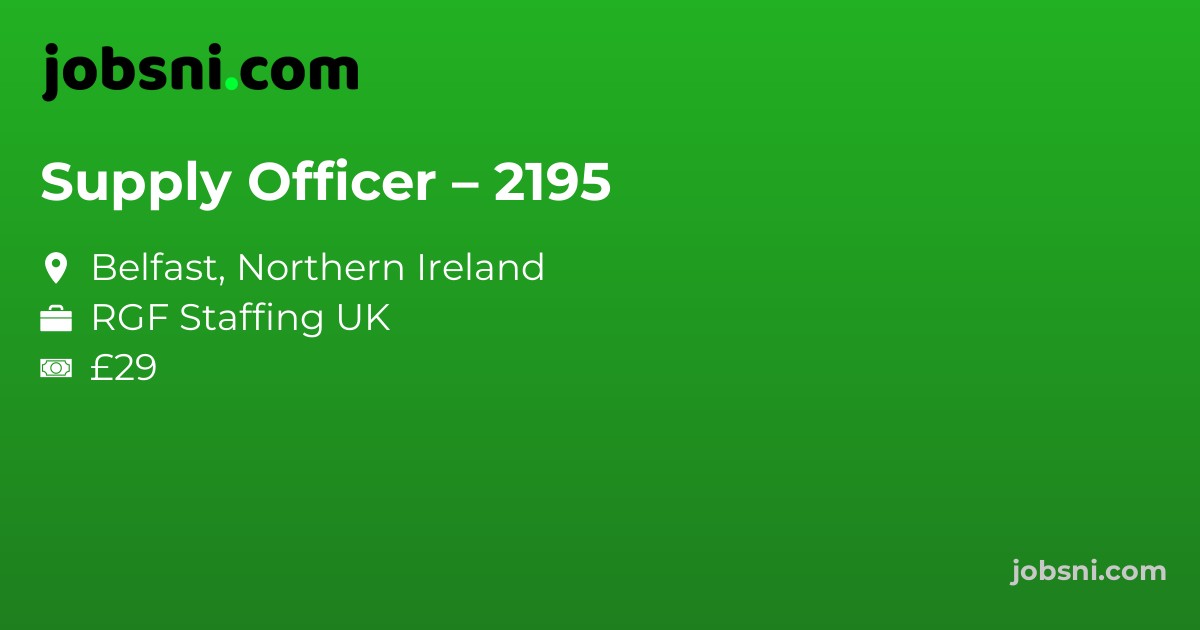 Supply Officer – 2195