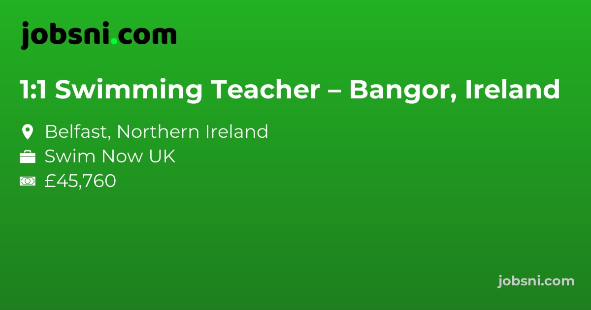 1:1 Swimming Teacher – Bangor, Ireland