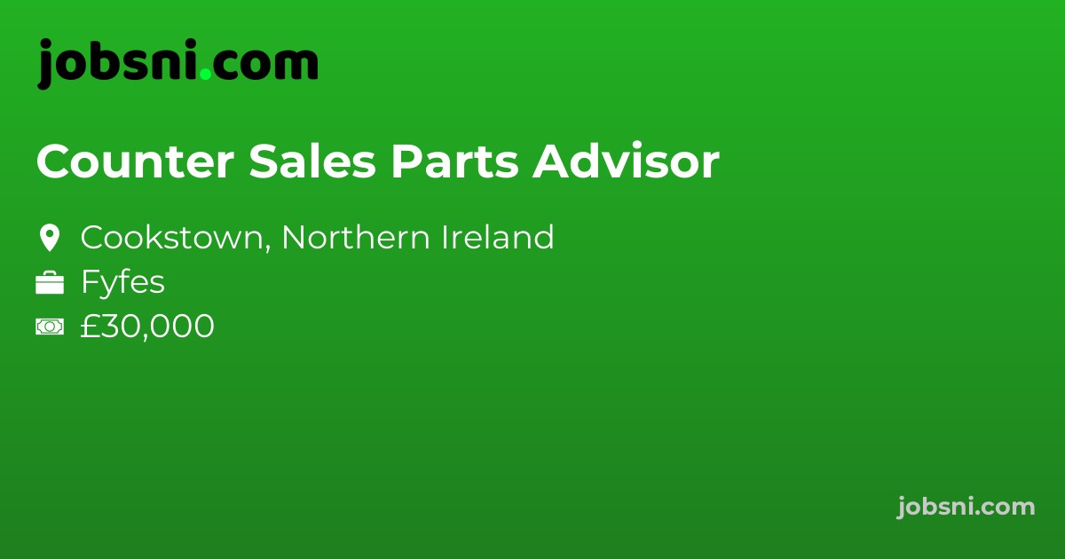 Counter Sales Parts Advisor