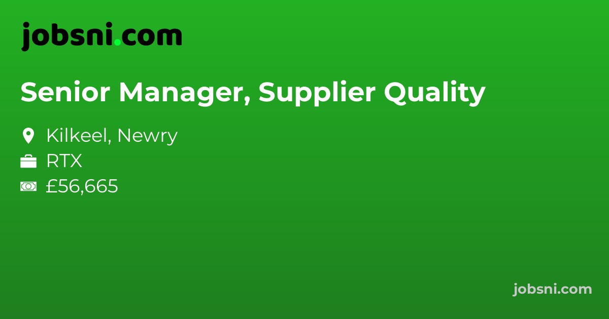 Senior Manager, Supplier Quality