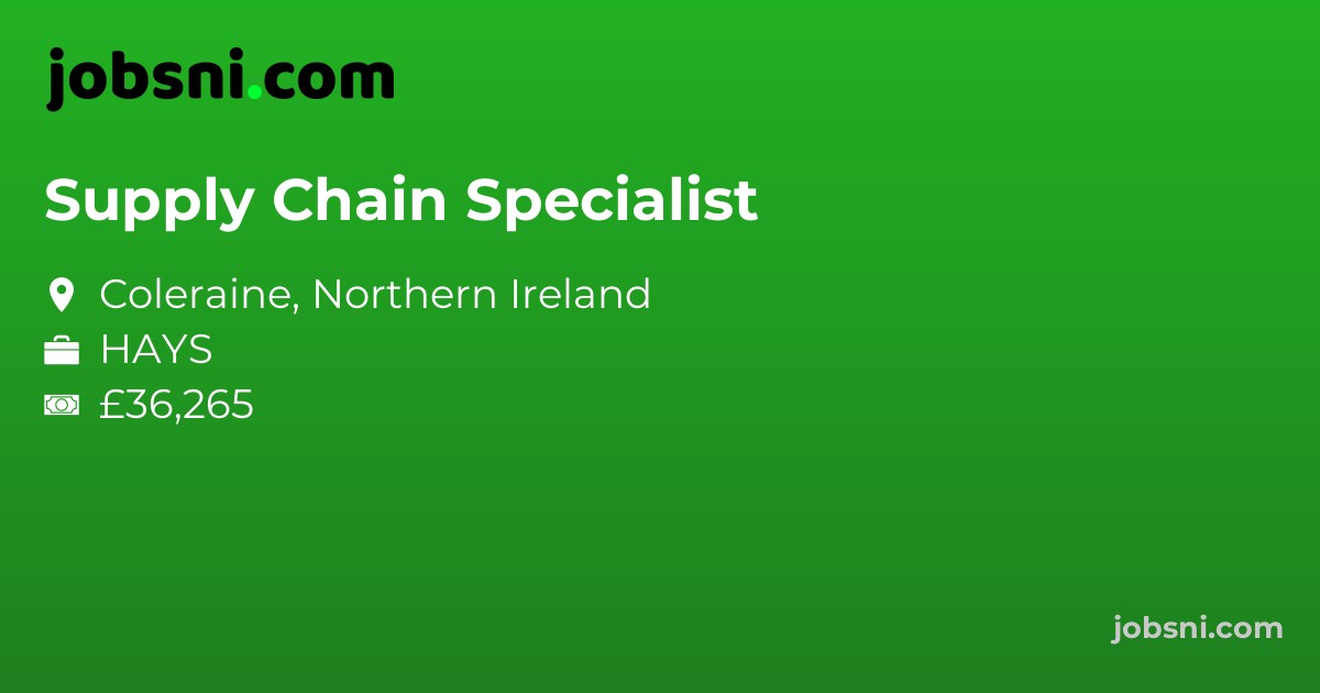 Supply Chain Specialist