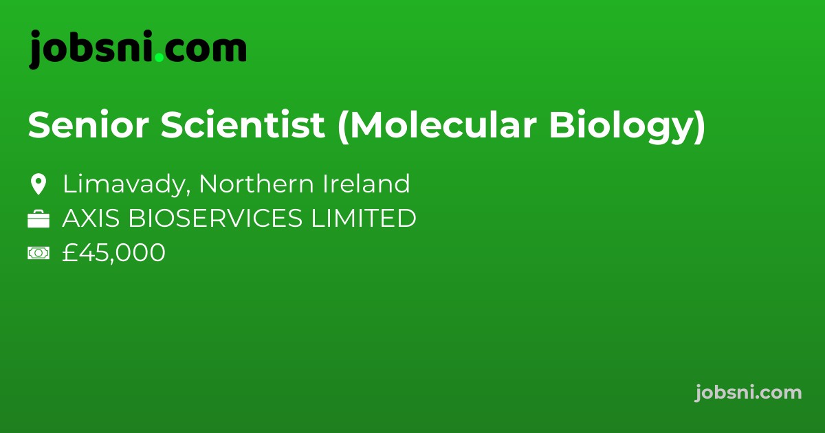 Senior Scientist (Molecular Biology)