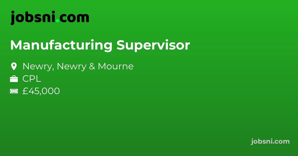 Manufacturing Supervisor