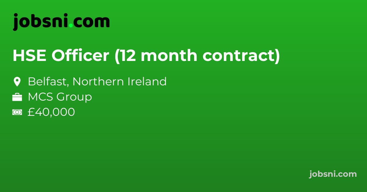 HSE Officer (12 month contract)