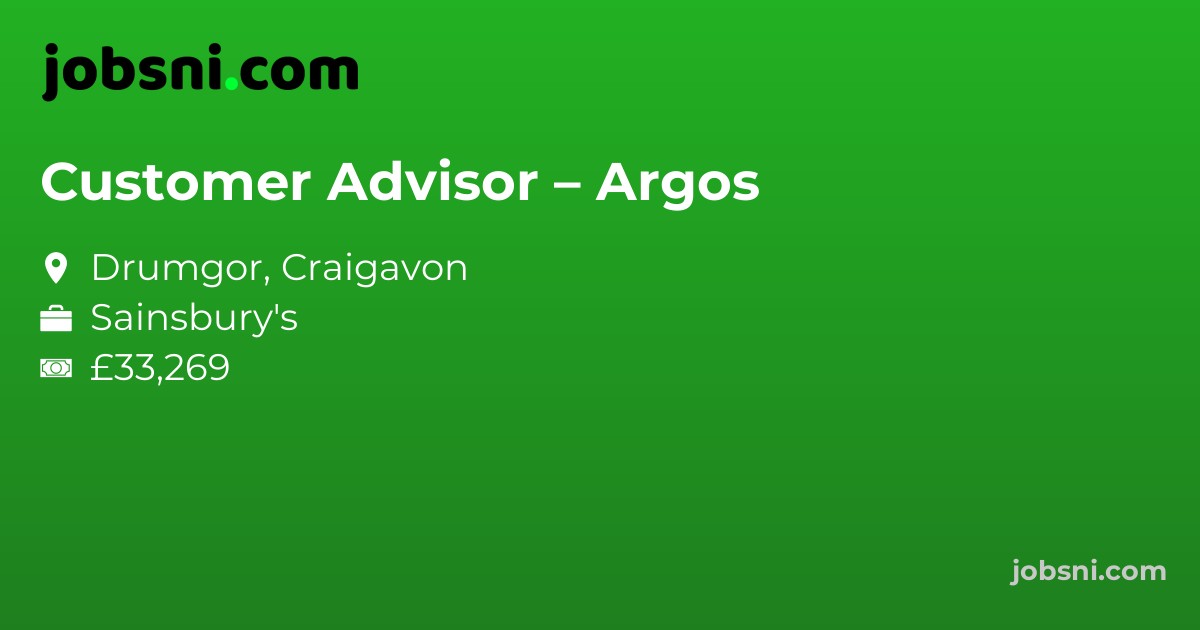 Customer Advisor – Argos