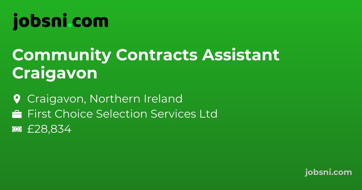 Community Contracts Assistant Craigavon