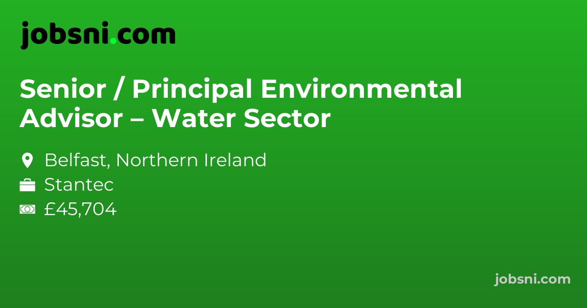 Senior / Principal Environmental Advisor – Water Sector
