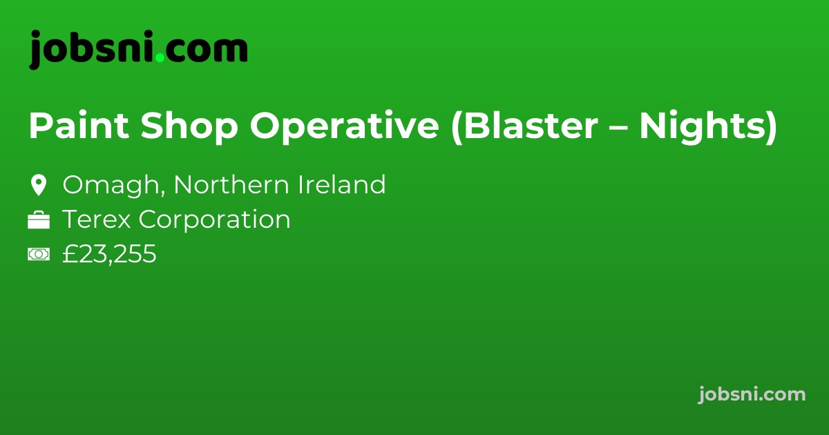 Paint Shop Operative (Blaster – Nights)