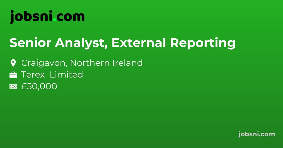 Senior Analyst, External Reporting